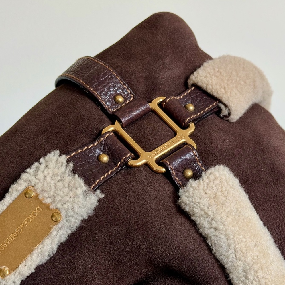 Dolce & Gabbana Shearling Bag - Picture 7 of 12